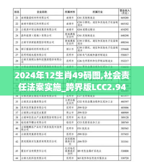 2024年12生肖49码图,社会责任法案实施_跨界版LCC2.94