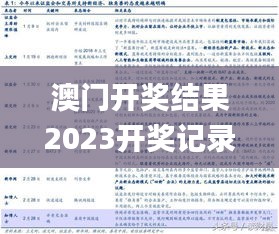 澳门开奖结果2023开奖记录,深入挖掘解释说明_云端共享版RJN2.3