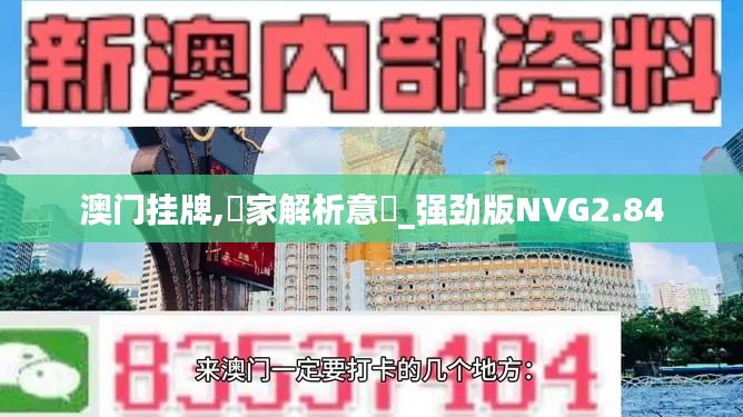 澳门挂牌,專家解析意見_强劲版NVG2.84