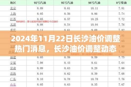 2024年11月22日长沙油价调整动态及热门消息聚焦