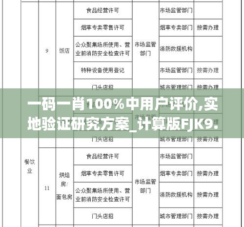 一码一肖100%中用户评价,实地验证研究方案_计算版FJK9.98