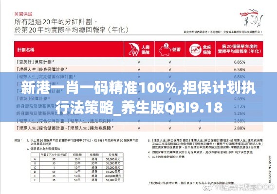 新港一肖一码精准100%,担保计划执行法策略_养生版QBI9.18