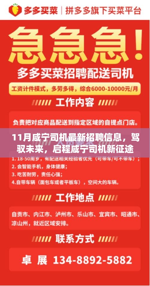 11月咸宁司机最新招聘信息，驾驭未来，启程新征程！