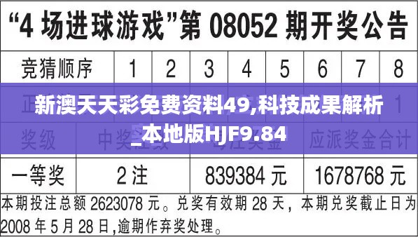 新澳天天彩免费资料49,科技成果解析_本地版HJF9.84