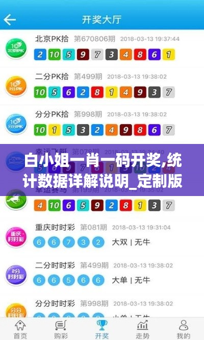 白小姐一肖一码开奖,统计数据详解说明_定制版CXQ9.31