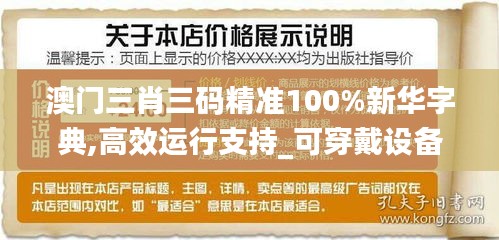 澳门三肖三码精准100%新华字典,高效运行支持_可穿戴设备版TUR9.42