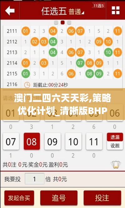 澳门二四六天天彩,策略优化计划_清晰版BHP7.26