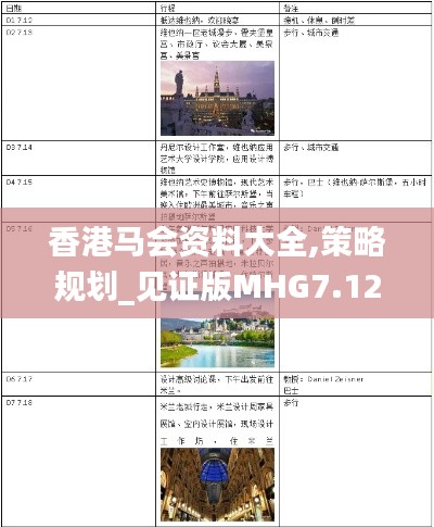 香港马会资料大全,策略规划_见证版MHG7.12