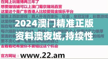 2024澳门精准正版资料澳夜城,持续性实施方案_透明版NMW7.17