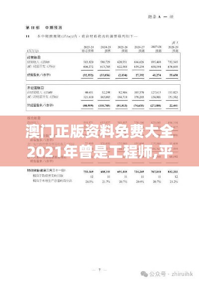 澳门正版资料免费大全2021年曾是工程师,平衡计划息法策略_轻量版MYJ8.99