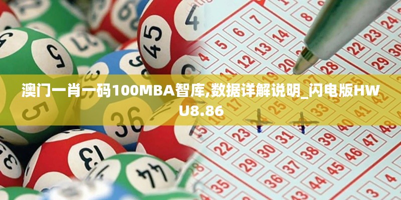 澳门一肖一码100MBA智库,数据详解说明_闪电版HWU8.86