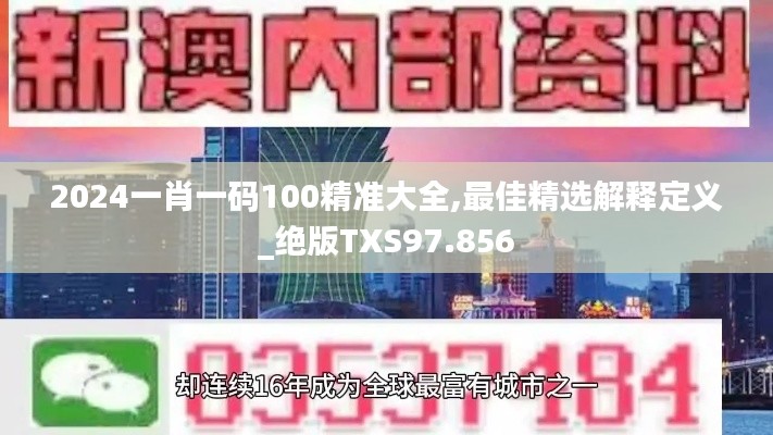 2024一肖一码100精准大全,最佳精选解释定义_绝版TXS97.856