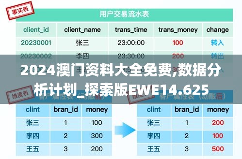 2024澳门资料大全免费,数据分析计划_探索版EWE14.625