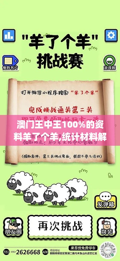 澳门王中王100%的资料羊了个羊,统计材料解释设想_供给版OXX81.319