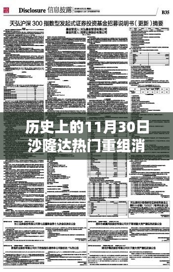 沙隆达重组消息引爆热门话题，历史上的11月30日回顾