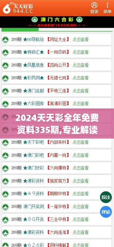 2024天天彩全年免费资料335期,专业解读方案实施_KAJ7.308编程版