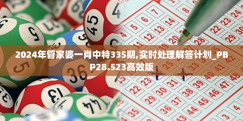 2024年管家婆一肖中特335期,实时处理解答计划_PBP28.523高效版