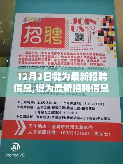 犍为最新招聘信息汇总，12月2日版本发布！