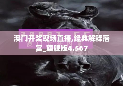 澳门开奖现场直播,经典解释落实_旗舰版4.567