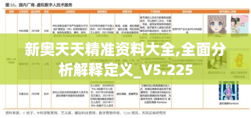 新奥天天精准资料大全,全面分析解释定义_V5.225