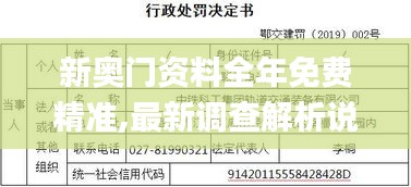 新奥门资料全年免费精准,最新调查解析说明_DX版15.919