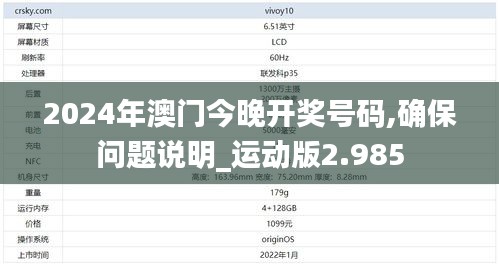 2024年澳门今晚开奖号码,确保问题说明_运动版2.985