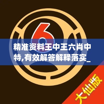 精准资料王中王六肖中特,有效解答解释落实_限量款4.221