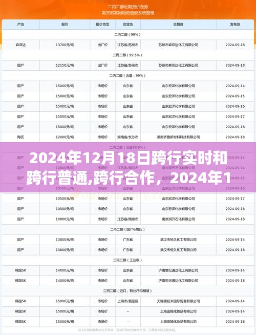 2024年12月18日跨行合作革新之旅，实时与常规的新篇章