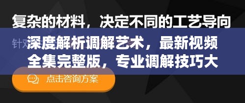 深度解析调解艺术，最新视频全集完整版，专业调解技巧大揭秘